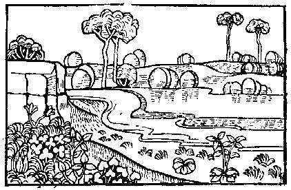 Woodcut - River